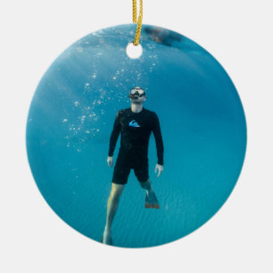 Adorno De Cerámica Foto personalizada de buceo