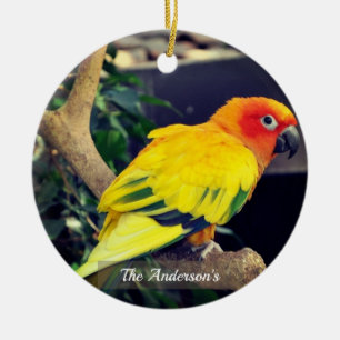 Adorno De Cerámica Foto personalizada de Lovebird