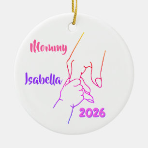 Adorno De Cerámica Foto personalizada de madre e hijo