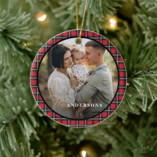 Adorno De Cerámica Foto personalizada de navidades tártaros negros ro