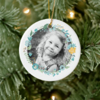 Foto personalizada Delicada Floral Wreath