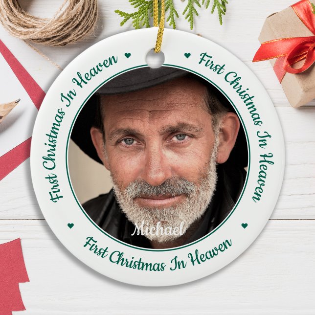 Adorno De Cerámica Foto personalizada en memoria del primer cielo de  (Subido por el creador)