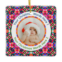 Foto personalizada Feliz Navidad Moderno Colorido