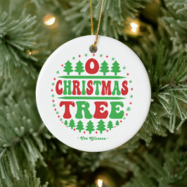 Adorno De Cerámica Foto personalizada "O Christmas Tree"