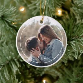 Adorno De Cerámica Foto personalizada personalizado Cita simple de am