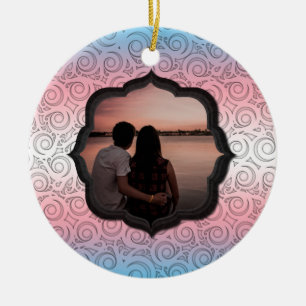 Adorno De Cerámica Foto personalizado de Chistmas Transgénero LGBTQ