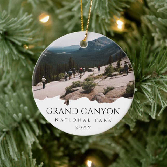Adorno De Cerámica Foto personalizado Parque Nacional del Gran Cañón, (Árbol)