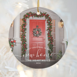 Adorno De Cerámica Foto Primera edición de Navidad Nueva escritura en