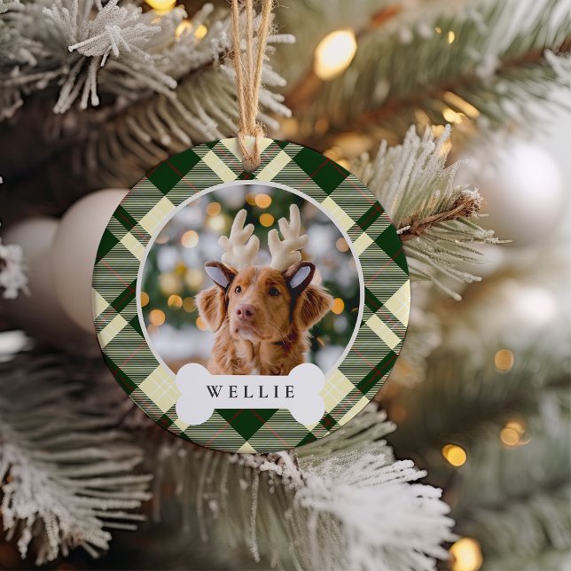 Adorno De Cerámica Foto y nombre de perro Mascota personalizado clási (Subido por el creador)