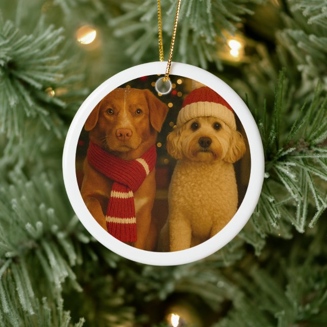 Adorno De Cerámica Foto y texto Personalizado personalizado (Árbol)