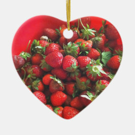 Adorno De Cerámica Fotografía de fresas con frutos rojos