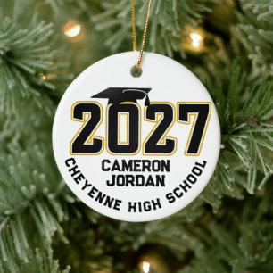 Adorno De Cerámica Fotografía de graduación de la promoción 2027 de L