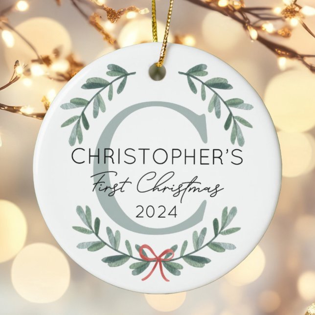 Adorno De Cerámica Fotografía de la primera fiesta de Navidad para el (Subido por el creador)