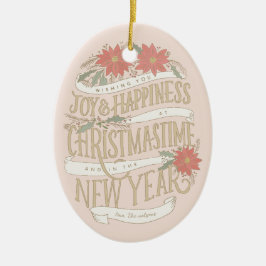 Adorno De Cerámica Fotografía de pancartas y boughes de Poinsettia