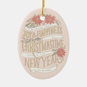 Adorno De Cerámica Fotografía de pancartas y boughes de Poinsettia