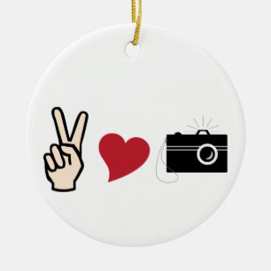Adorno De Cerámica Fotografía de Peace Love