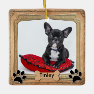 Adorno De Cerámica Fotografía de Perro Familiar - Fotografía DIY