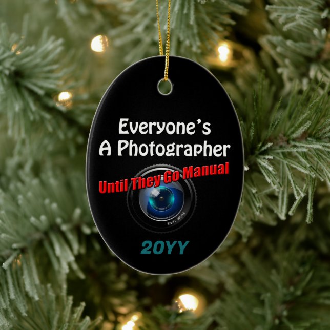 Adorno De Cerámica Fotografía divertida - Cita manual del fotógrafo G (Árbol)