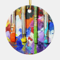 Fotografía en curso de la brocha de los arco iris
