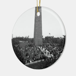 Adorno De Cerámica Fotografía histórica del monumento del Bunker Hi