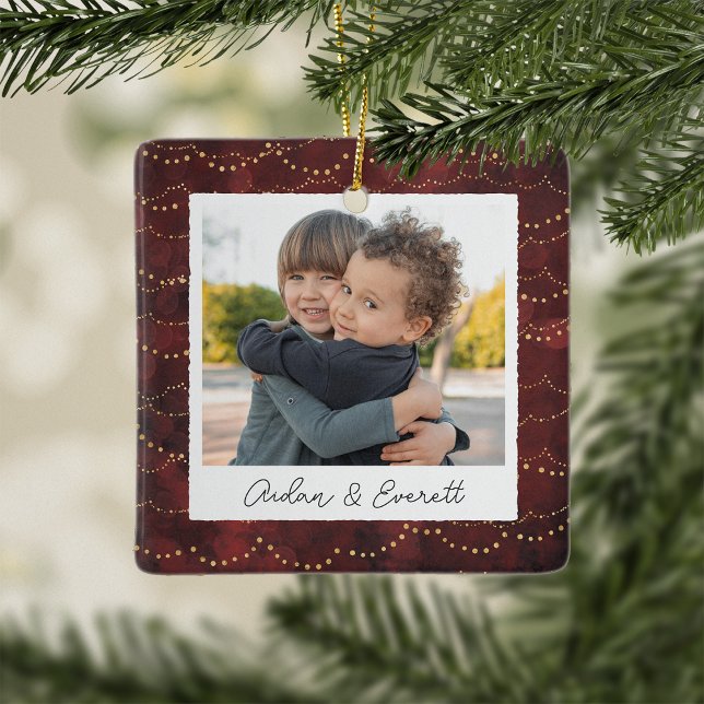 Adorno De Cerámica Fotografía personalizada de doble cara de las luce (Subido por el creador)