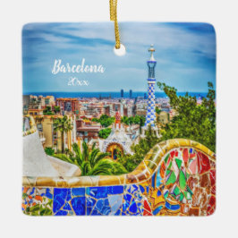 Adorno De Cerámica Fotografía propia Barcelona 2 lado Arte Moderno Ún