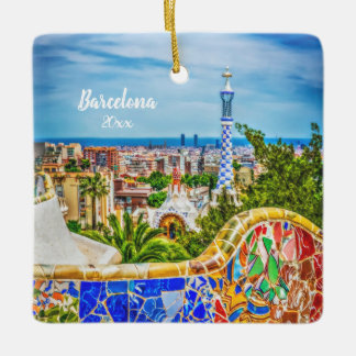 Adorno De Cerámica Fotografía propia Barcelona 2 lado Arte Moderno Ún