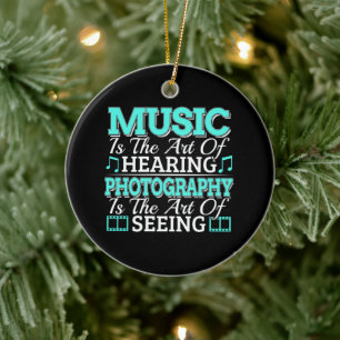 Adorno De Cerámica Fotógrafo de música - Cita Inspiradora