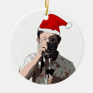 Adorno De Cerámica Fotógrafo de vacaciones