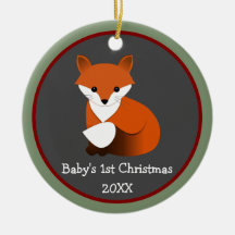 Fotograma fotográfico de Baby Fox 1st Navidades