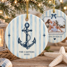 Fotos con estilo costero Chic Love Anchors Us con 