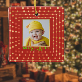 Adorno De Cerámica Fotos de festividades rojas alegres