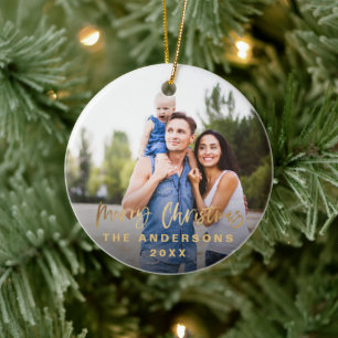 Adorno De Cerámica Fotos de las estrellas del guión de Feliz Navidad