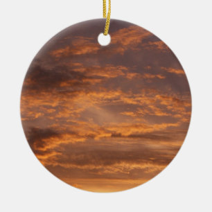 Adorno De Cerámica Fotos de Nubes al Atardecer I Cielo Colorido