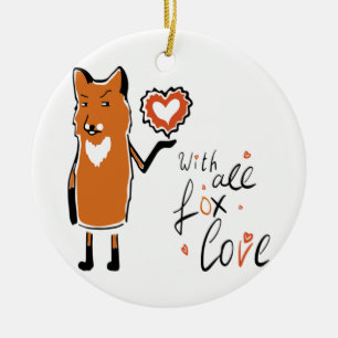 Adorno De Cerámica Foxy Love