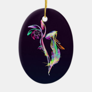 Adorno De Cerámica Fractal - Cacatúa