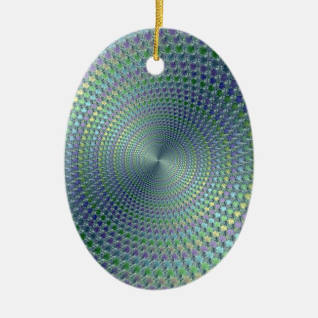 Adorno De Cerámica Fractal de audífonos (Frente)