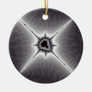 Adorno De Cerámica Fractal de Navidades Crucifijos