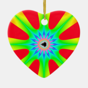 Adorno De Cerámica Fractal de Star Navidades