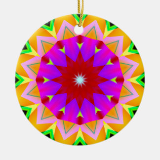 Adorno De Cerámica Fractal Kaleidoscope 04