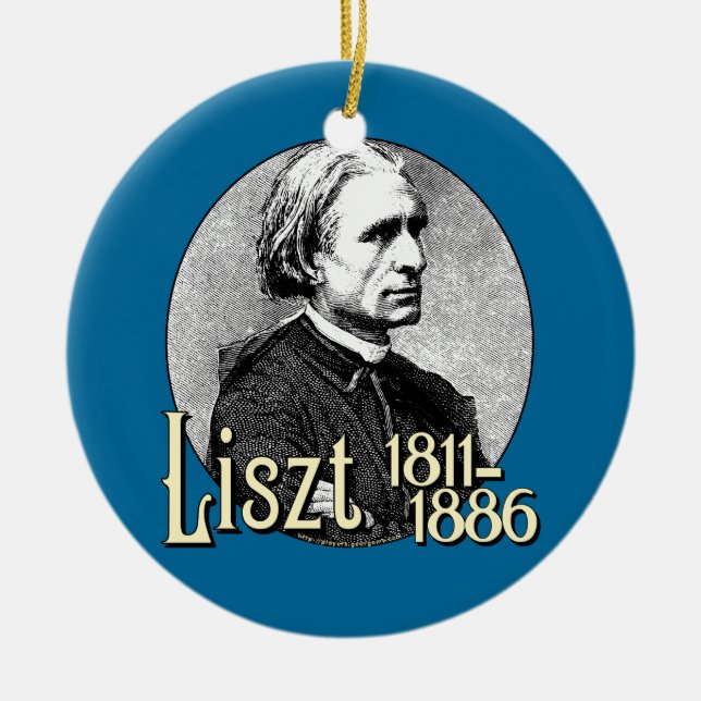 Adorno De Cerámica Franz Liszt (Frente)