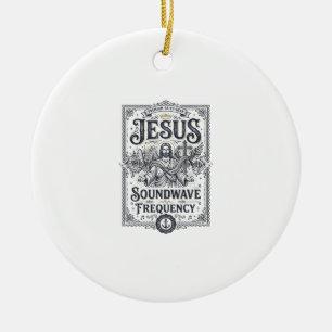 Adorno De Cerámica Frecuencia de onda de sonido de Jesús Frecuencia d