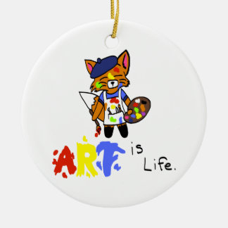 Adorno De Cerámica Fred el artista Fox