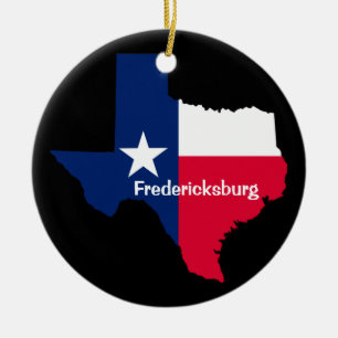 Adorno De Cerámica Fredericksburg, Texas Ornament