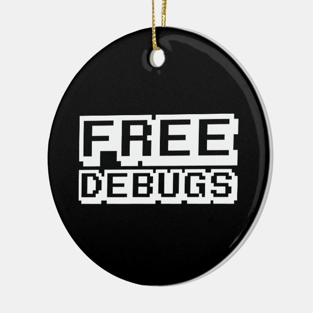 ADORNO DE CERÁMICA FREE DEBUGS (Izquierda)