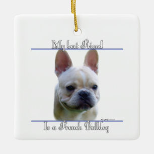 Adorno De Cerámica Frenchie Best Friend