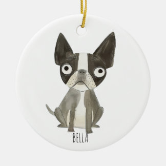 Adorno De Cerámica Frenchie Dog