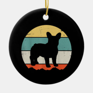 Adorno De Cerámica Frenchie Gift Regalo de Bulldog francés vintage