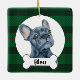 Adorno De Cerámica Frenchie Ornament, French Bulldog 