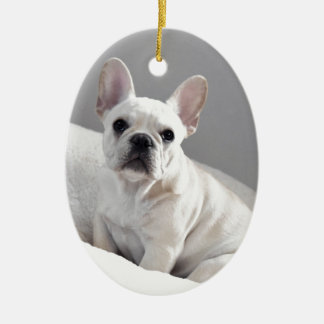 Adorno De Cerámica Frenchie poner crema